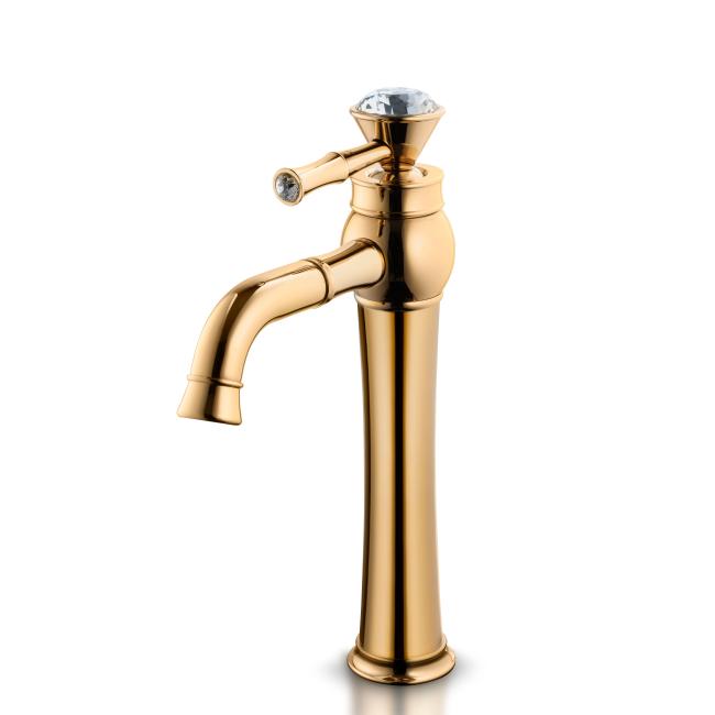 شیر روشویی کارول طلایی (بلند)